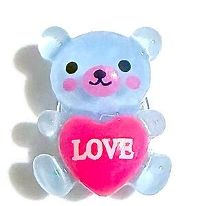 (10 for $16) Teddy Bear Glossy Resin Croc Charm Jibbit Disney Croc Charms